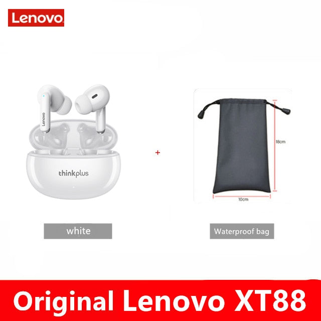 NEW Lenovo Wireless Earphone Bluetooth 5.3 Dual Stereo Noise Reduction Bass Touch Control Long Standby headset