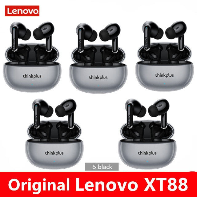 NEW Lenovo Wireless Earphone Bluetooth 5.3 Dual Stereo Noise Reduction Bass Touch Control Long Standby headset