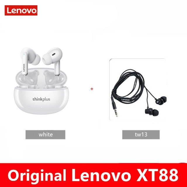 NEW Lenovo Wireless Earphone Bluetooth 5.3 Dual Stereo Noise Reduction Bass Touch Control Long Standby headset