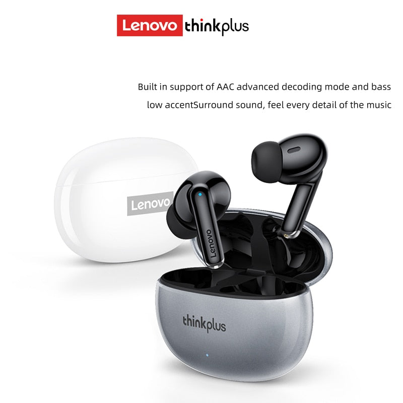 NEW Lenovo Wireless Earphone Bluetooth 5.3 Dual Stereo Noise Reduction Bass Touch Control Long Standby headset