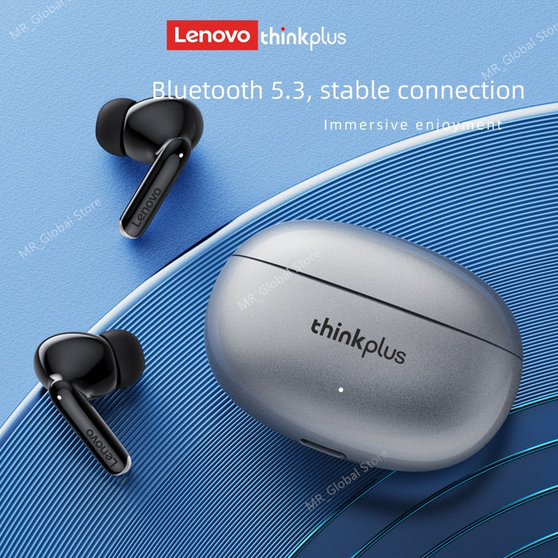 NEW Lenovo Wireless Earphone Bluetooth 5.3 Dual Stereo Noise Reduction Bass Touch Control Long Standby headset