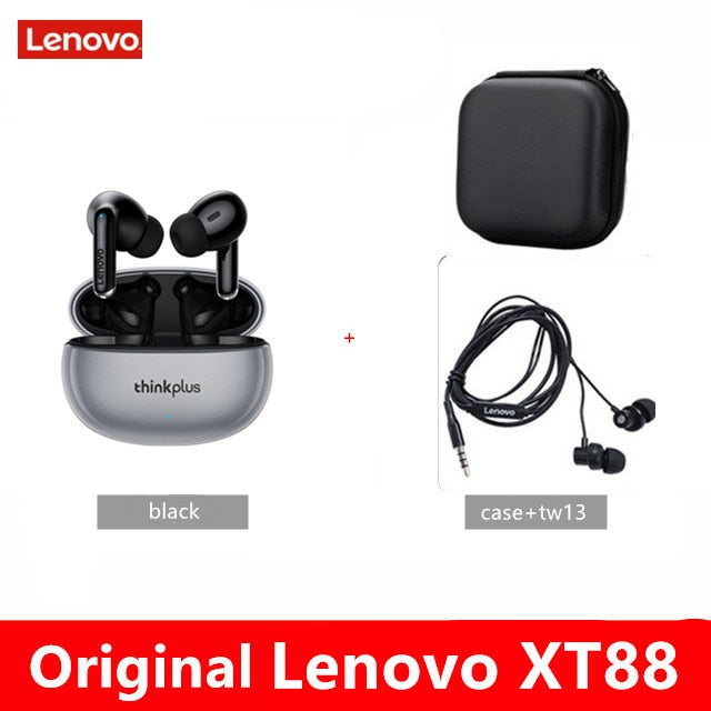 NEW Lenovo Wireless Earphone Bluetooth 5.3 Dual Stereo Noise Reduction Bass Touch Control Long Standby headset