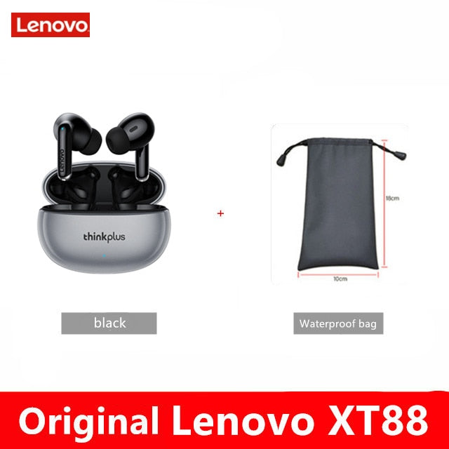 NEW Lenovo Wireless Earphone Bluetooth 5.3 Dual Stereo Noise Reduction Bass Touch Control Long Standby headset